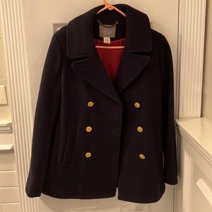 Navy pea coat